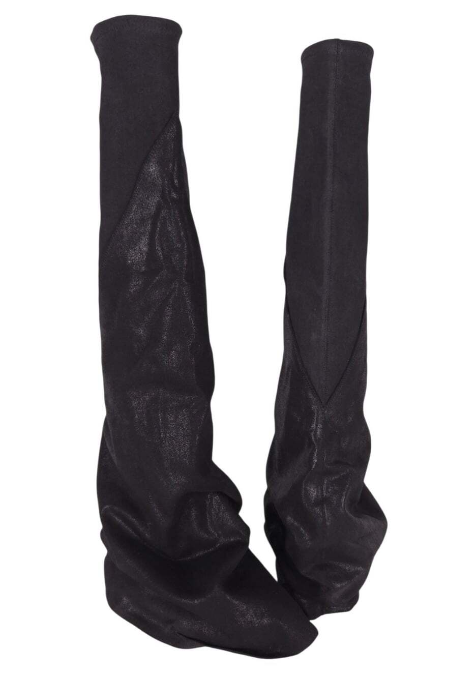 Rick Owens DRKSHDW Fetish Boots US 6.5 EU 36.5 Womens Black Foil Milk $2870